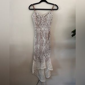 Windsor white and tan dress- prefect for bridal shower or engagement party